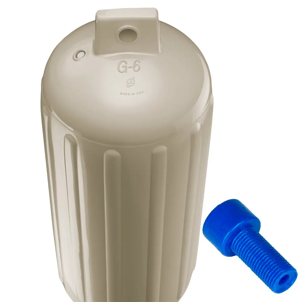 Polyform G-6 Sand W/Air Adapter G-6 Twin Eye Fender 11" X 30" 2