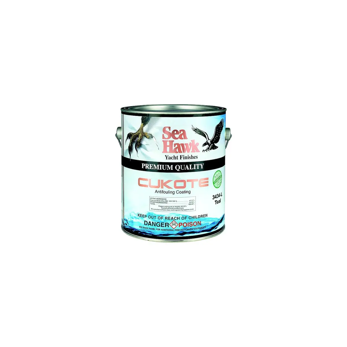 Seahawk Paint 3445Lgl Sea Hawk Cukote 330 Voc, Black, Gal. 1