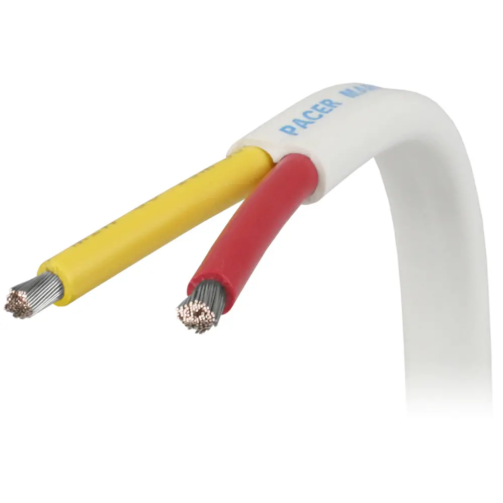 Pacer Group W12/2Ryw-500 Pacer 12/2 Awg Safety Duplex Cable Flat Cable, Red/Yellow 500' 1