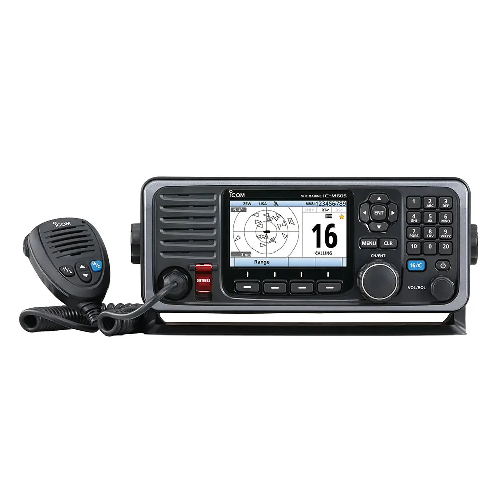 Icom M605 31 M605 Fixed Mount 25W Vhf W/Color Display 1