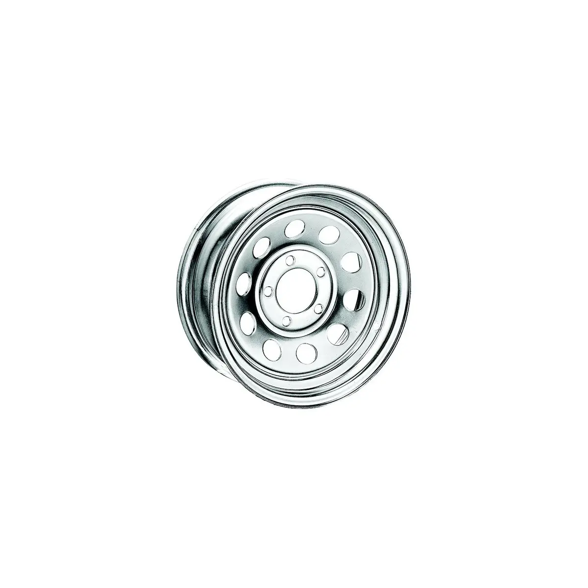 Loadstar Tires 20366 Modular Steel Wheel (Rim) W/Rivets, Chrome 1