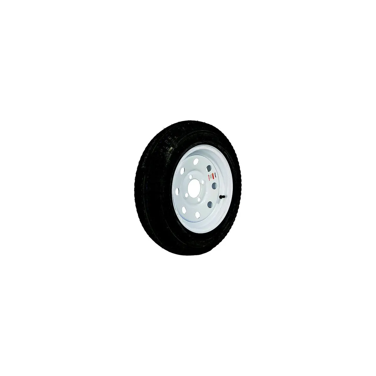 Loadstar Tires 30675 Bias Tire & Wheel (Rim) Asm K353, 480-12 4 Hole 6 Ply, White W/O Stripes, Modular 1