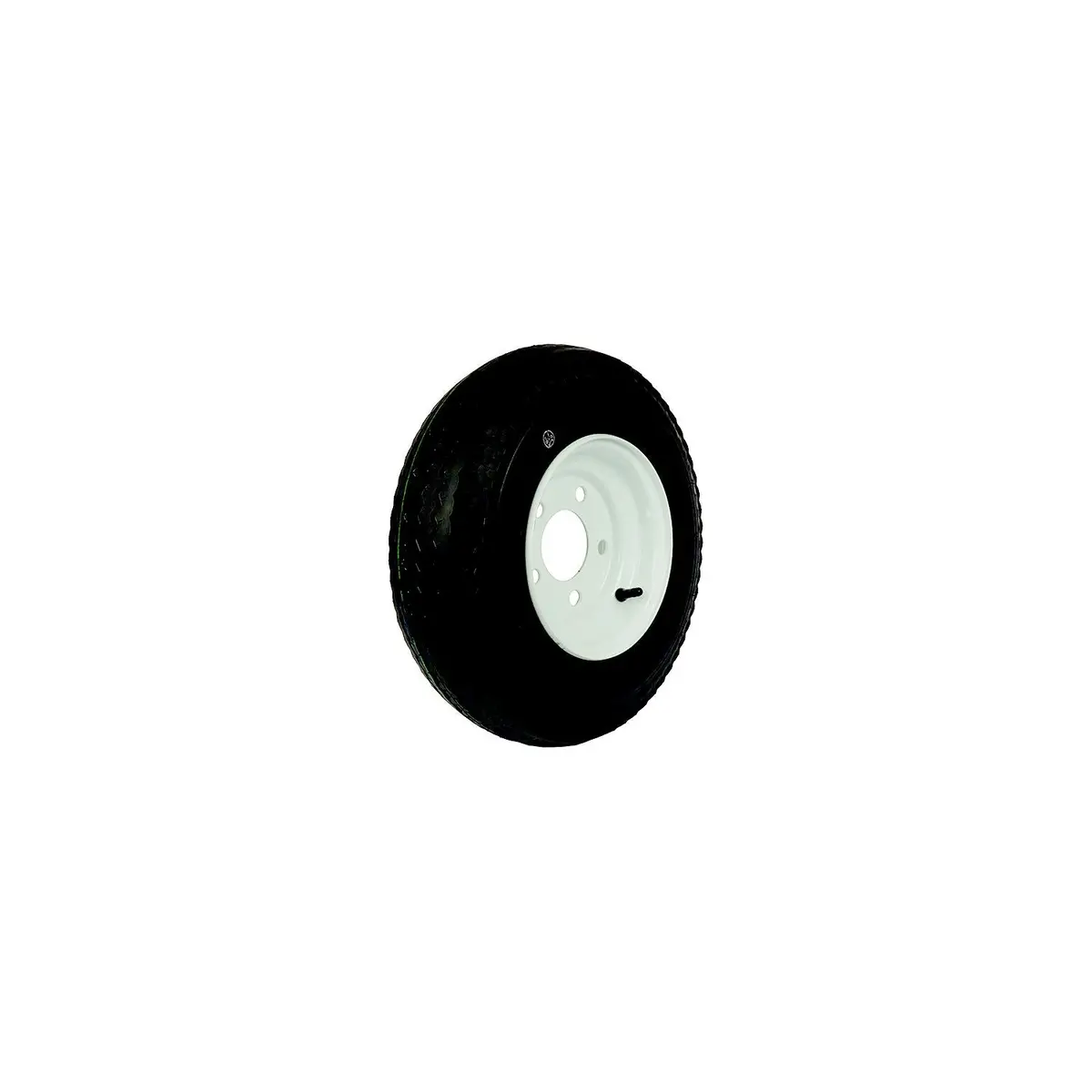 Loadstar Tires 30560 Bias Tire & Wheel (Rim) Asm K353 480-12 5 Hole 4 Ply, White, Conventional 1
