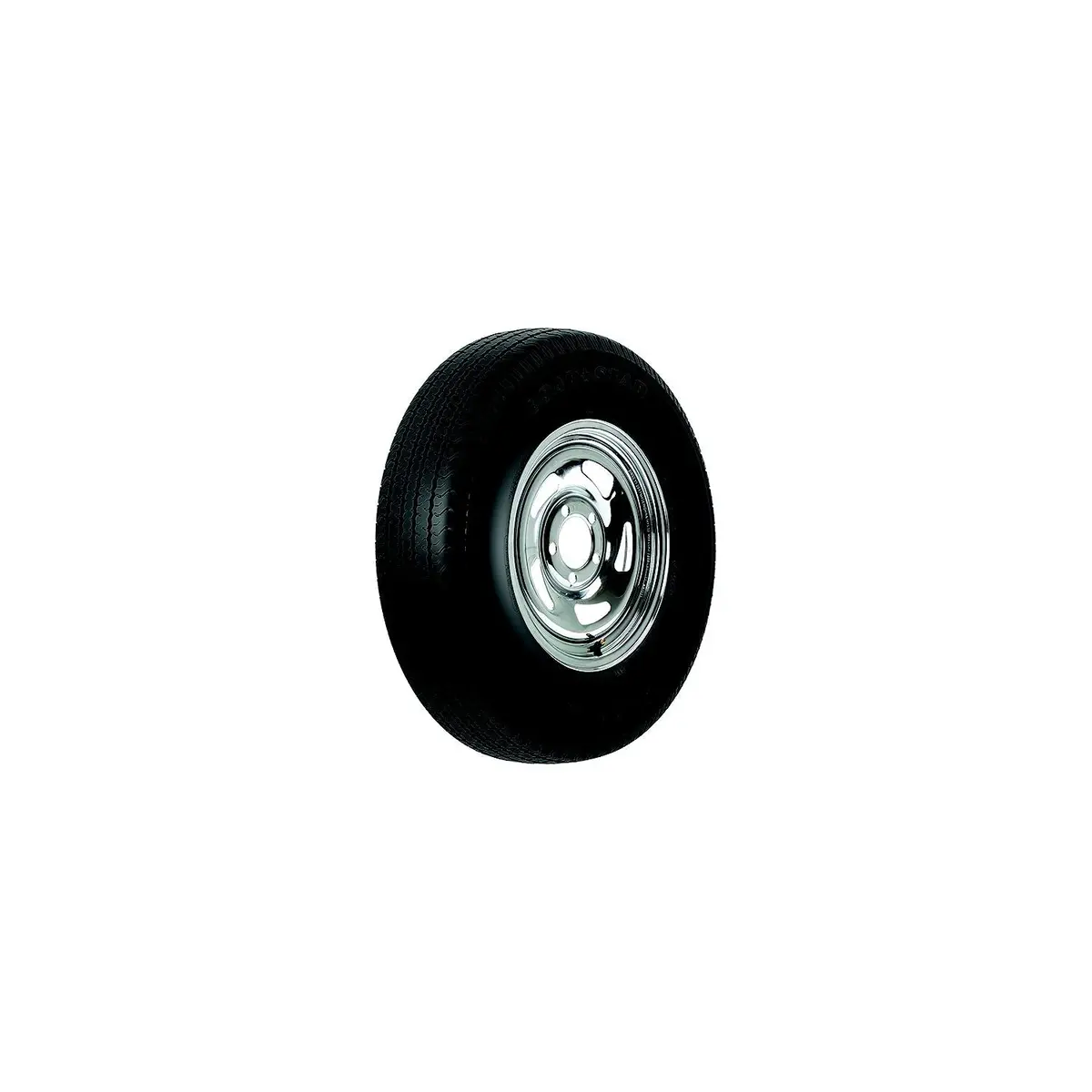 Loadstar Tires 32017 13" St Radial Tire & Wheel Asm, St185/80R13 C/5-Hole Chrome Directional 1