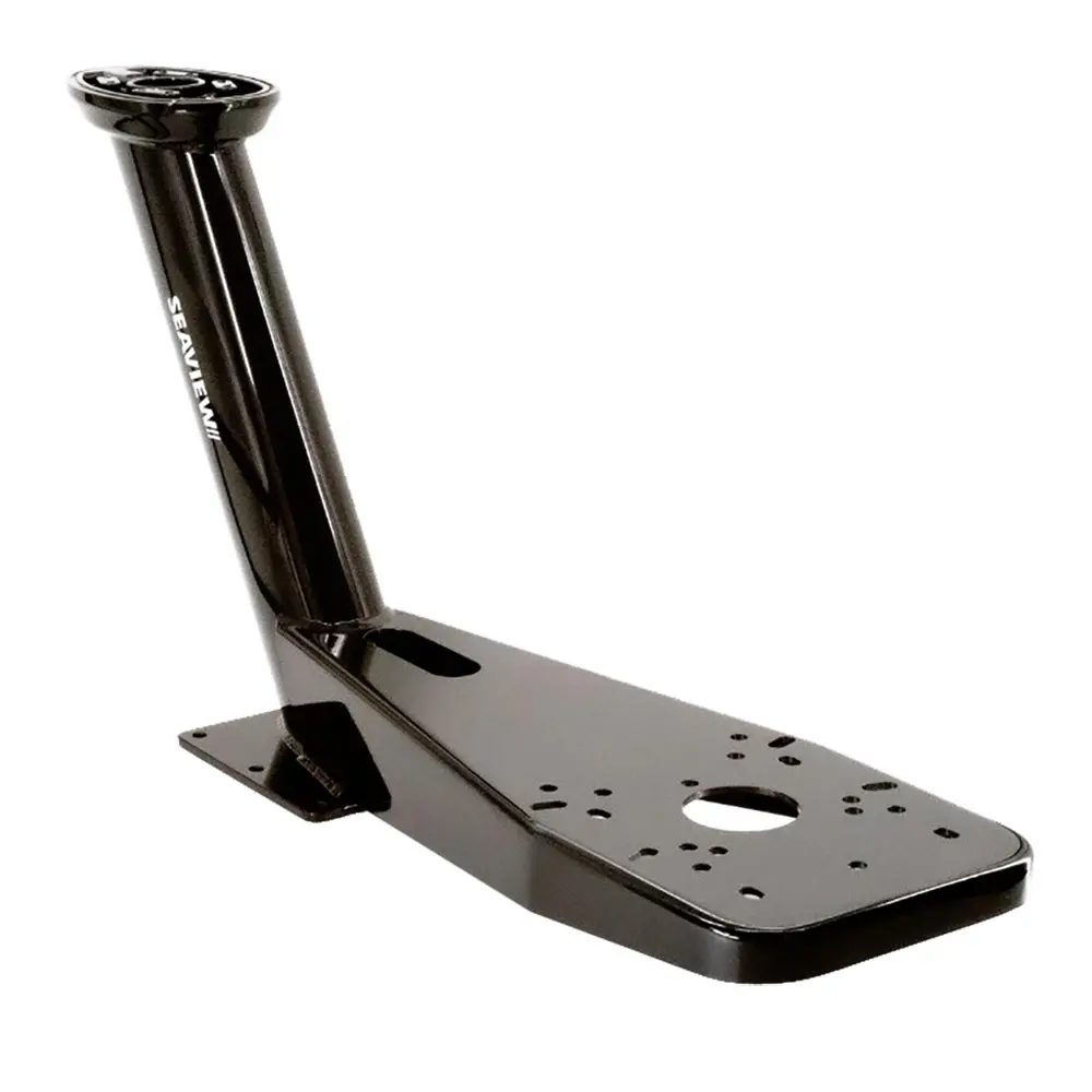 Seaview Pmadm2m2blk 23.75" Pre-Drilled Dual Mount F/Open Array Radars Up To 4.5', Black Top Plate Required 1