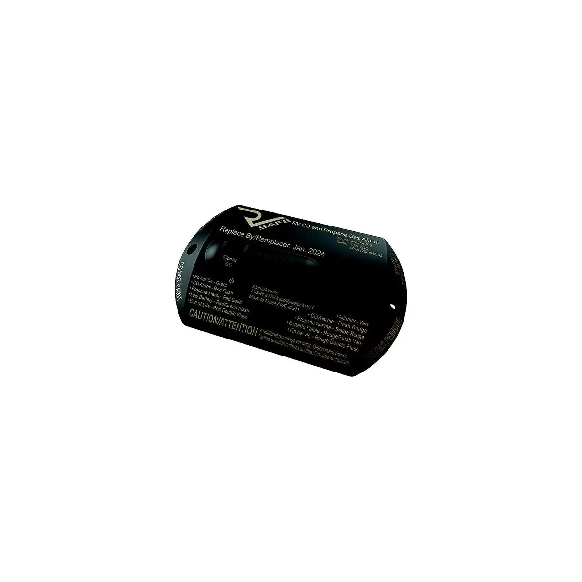 Safe Alarms Rvcolp-2B Rv Safe Combination Co And Propane Alarm, Black, 2-Wire 1