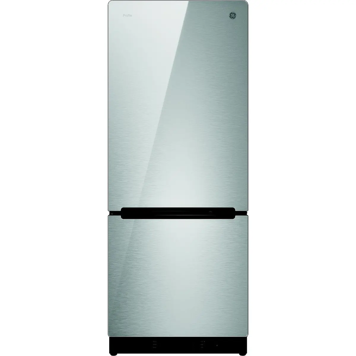 Ge® Appliances Pbv10r5vss Ge Profile™ Bottom Freezer Refrigerator Glass W/ Stainless Steel Appearance 1