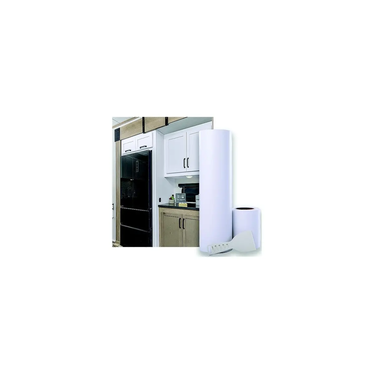 Genesis 493831 Revive Cabinet Covering, 18" X 75', Designer White, Smooth 1