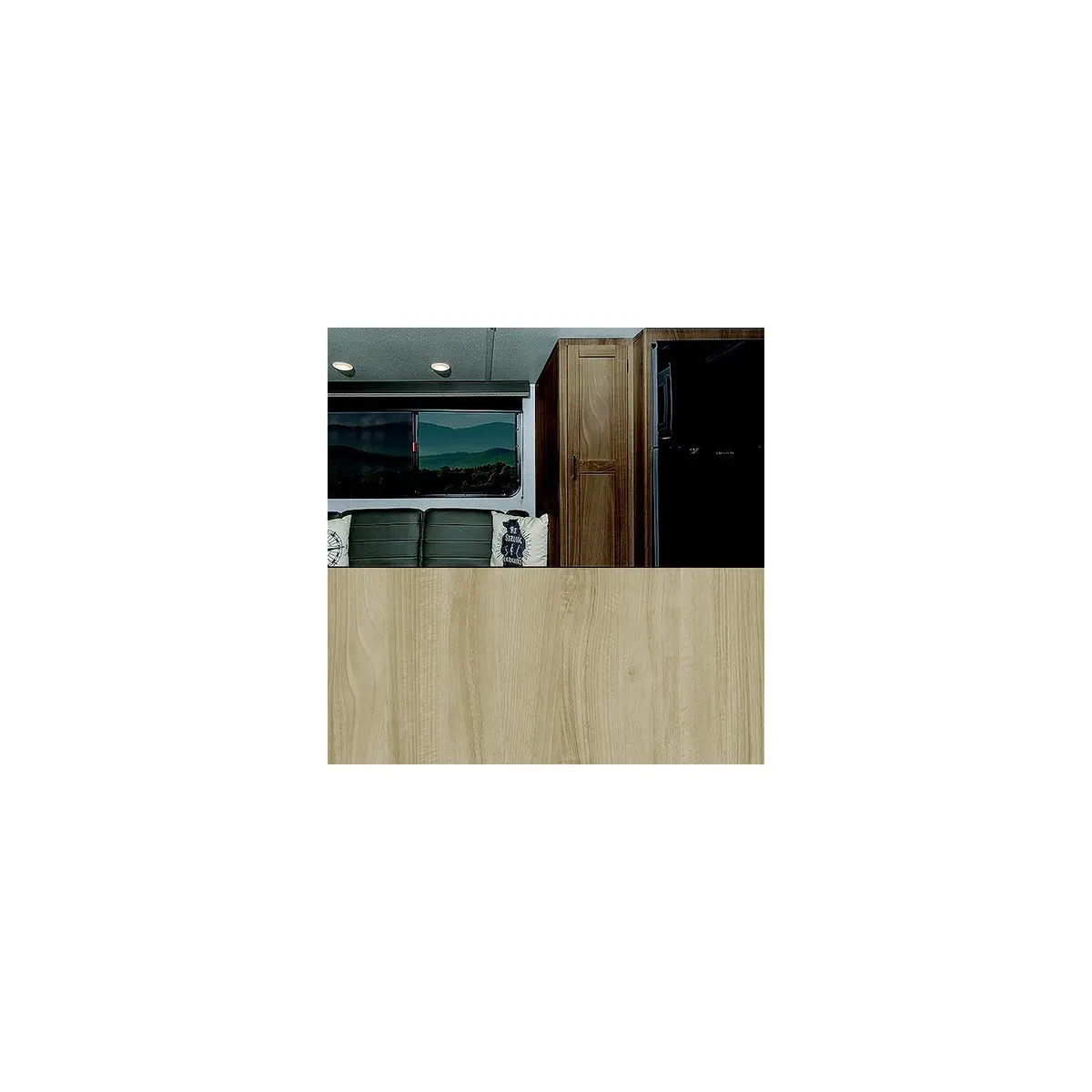 Genesis 493833 Revive Cabinet Covering, 18" X 75', Blonde Walnut. Wood 1