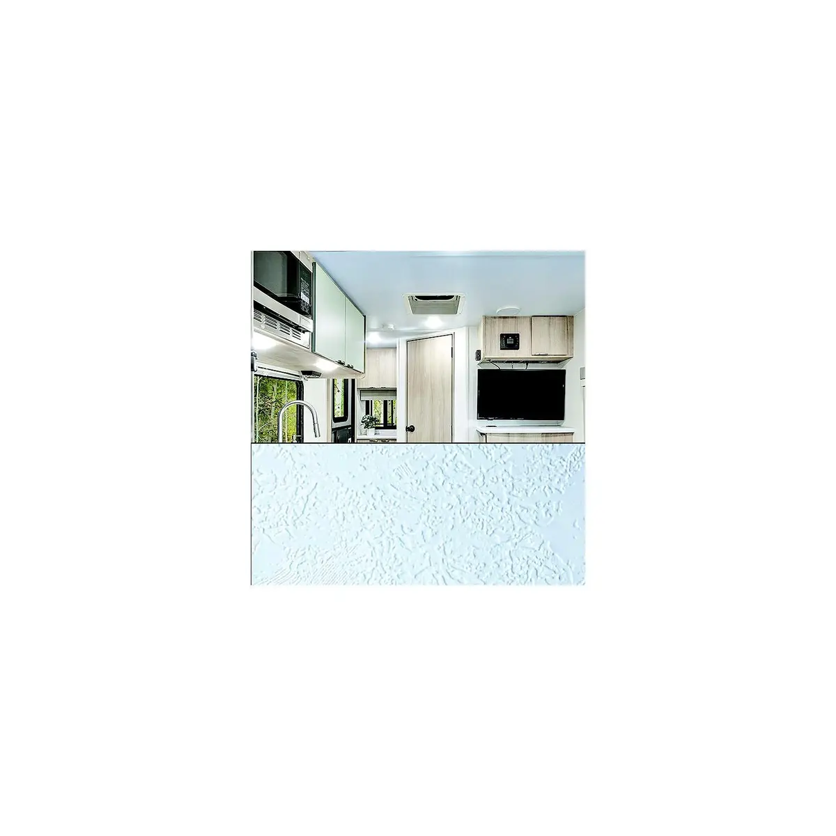 Genesis 569957 Revive Textured Ceiling Cover, 2' X 100', Textured Pebbled White 1