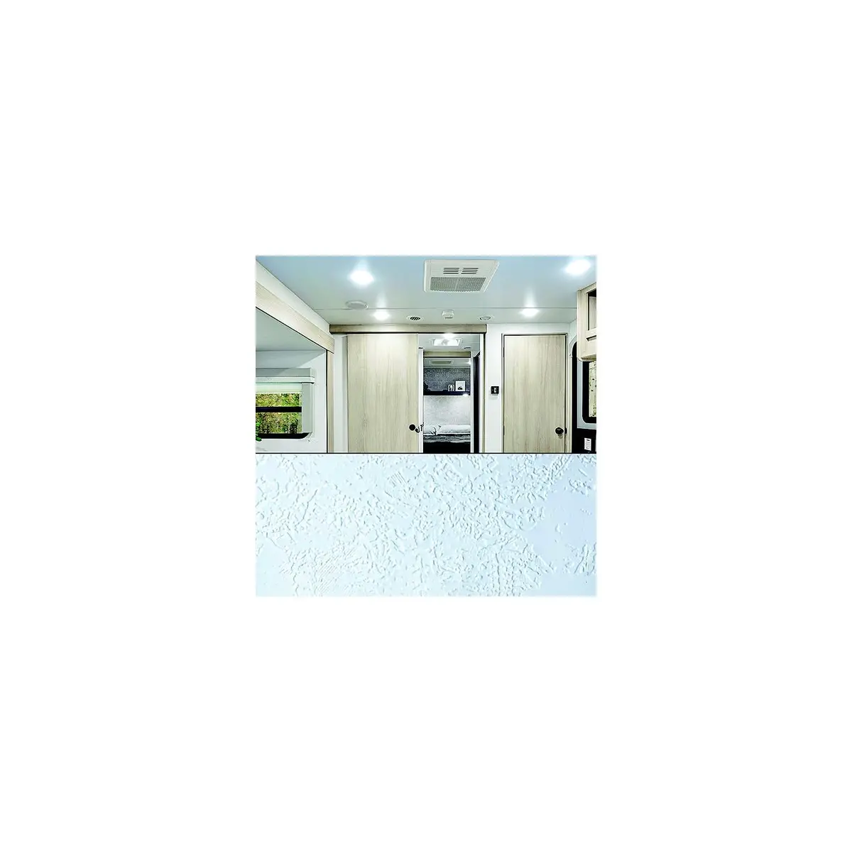 Genesis 569958 Revive Textured Ceiling Cover, 2' X 100', Textured Arctic White 1