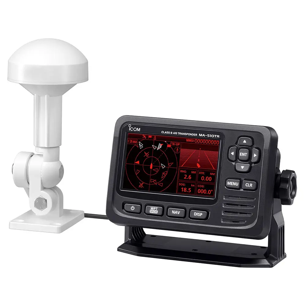 Icom Ma510tr 13 Ais Transponder W/Antenna & 4.3" Display 1