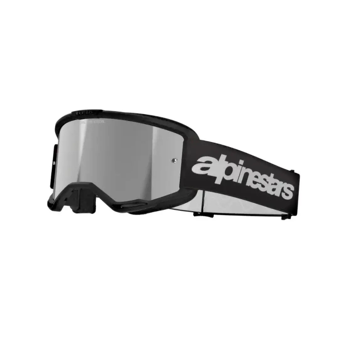 Alpinestars Vision 3 Wordmark Goggles Black Mirror Silver 1