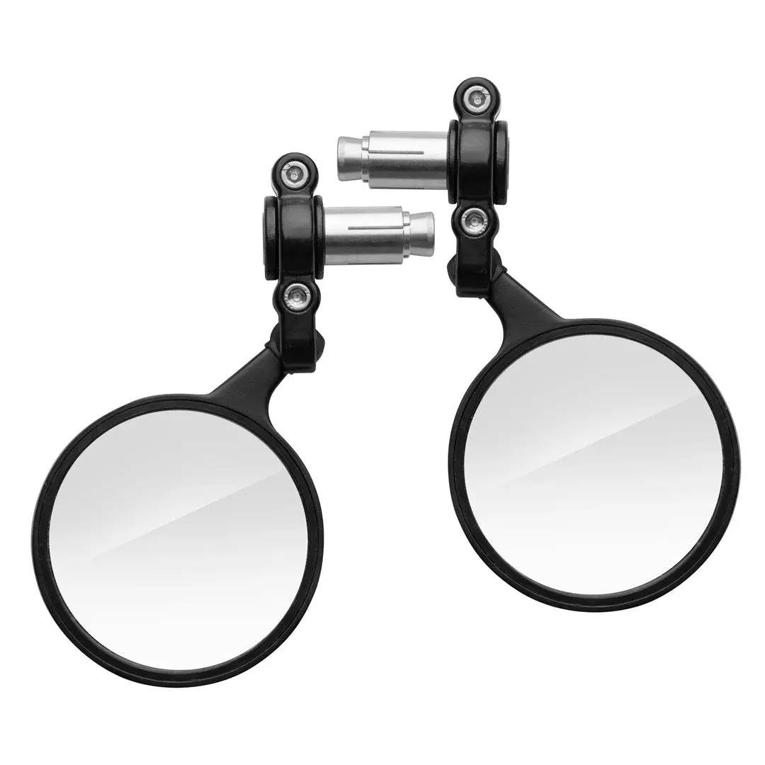 Bar End Motorcycle Rearview Mirror Matt Black 75Mm 1