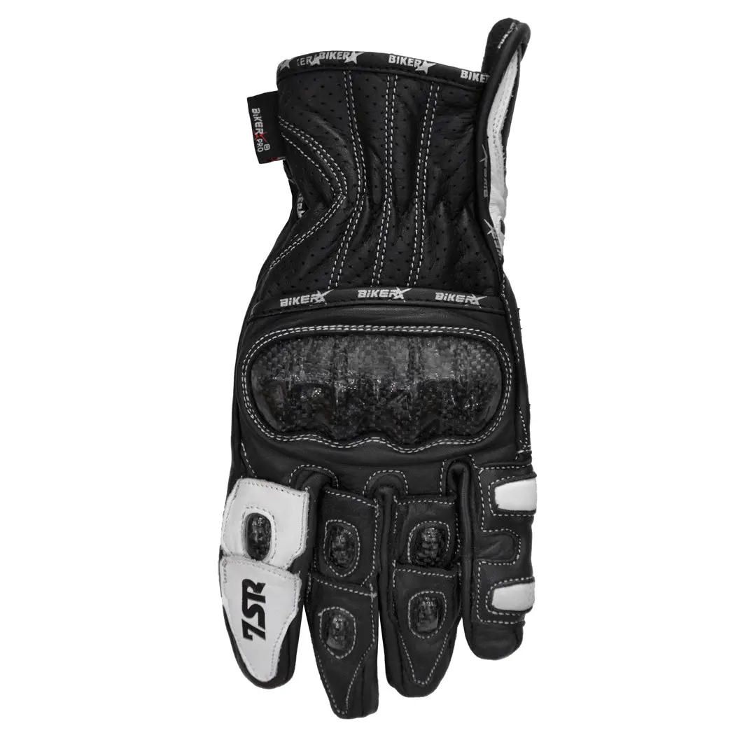 Bikerpro7sr Gloves Black & White 1