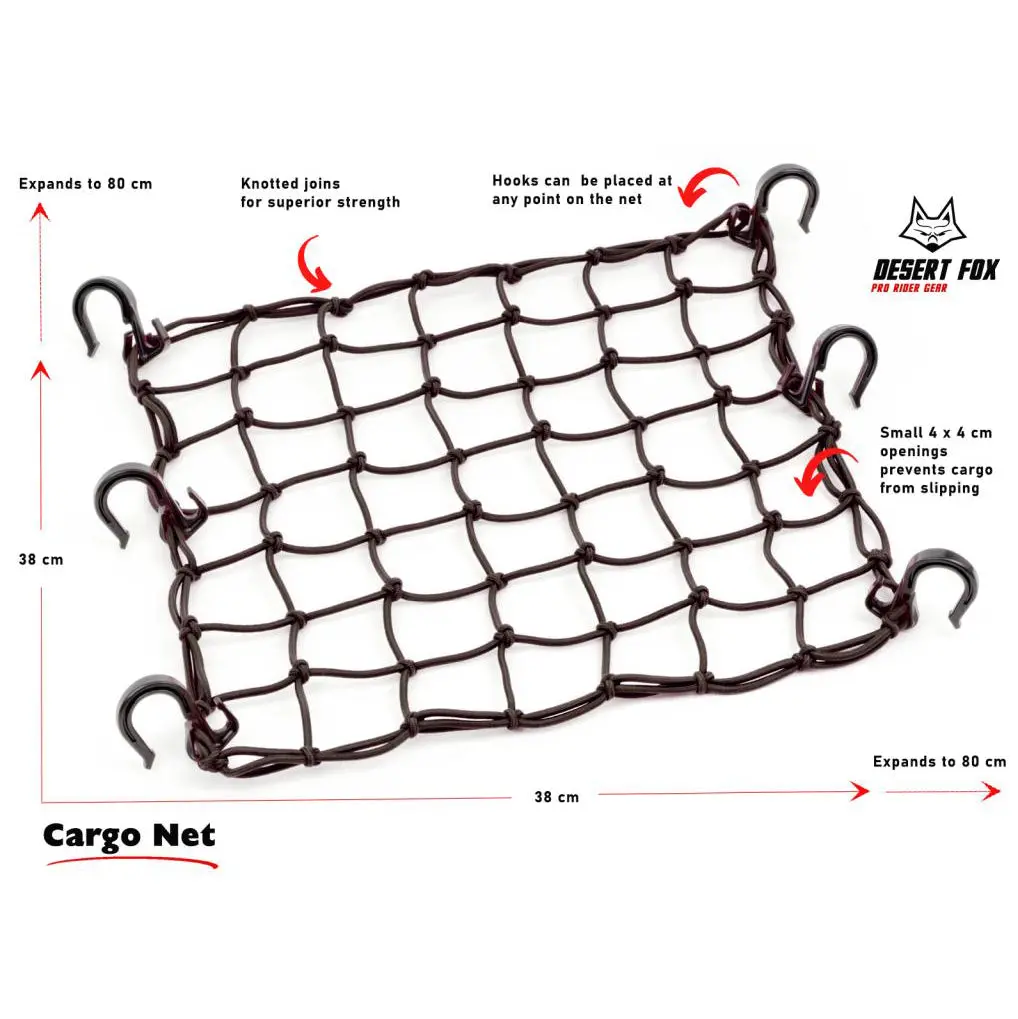 Desert Fox Motorcycle Cargo / Luggage Net 1