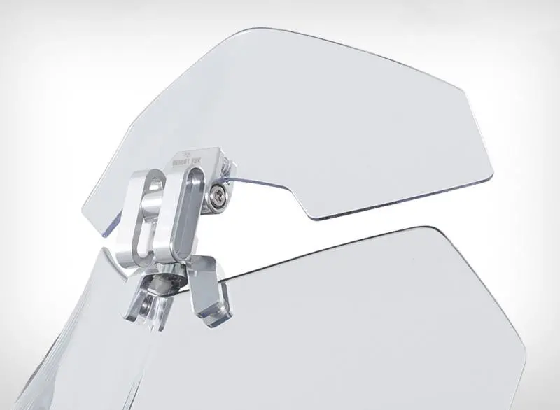 Desert Fox Motorcycle Windshield Wind Deflector Extension (Universal) 1