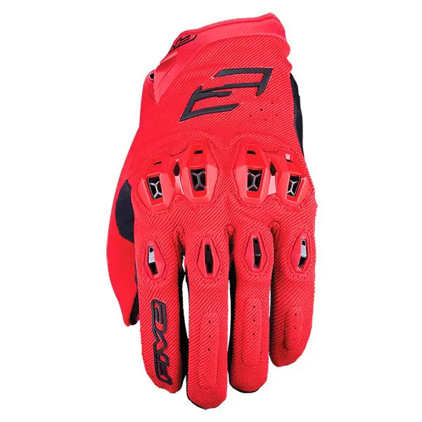 Five Stunt Evo2 Short Stunt Gloves Red 1