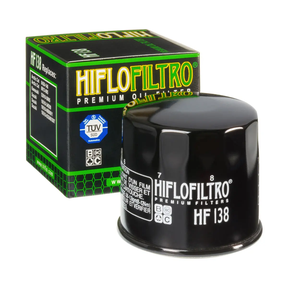 Hiflofiltro Hf138 Premium Oil Filter 1