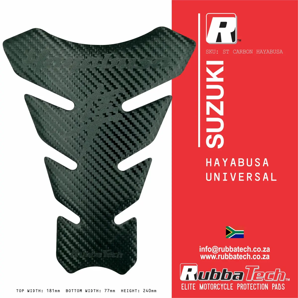 Rubbatech Suzuki Hayabusa Tank Pad 1