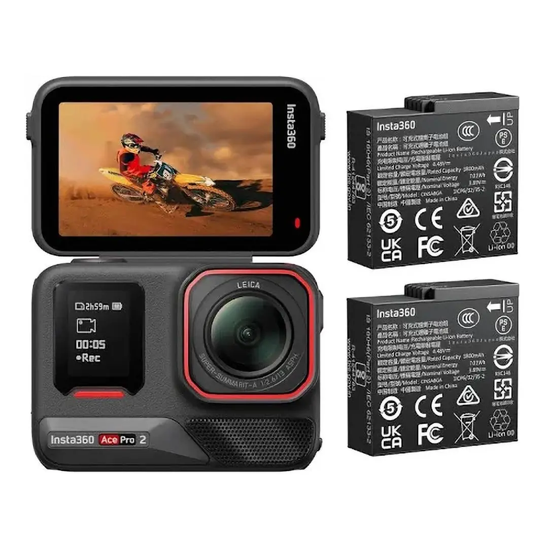 Insta360 - Ace Pro 2 Action Camera - Dual Battery Bundle 1