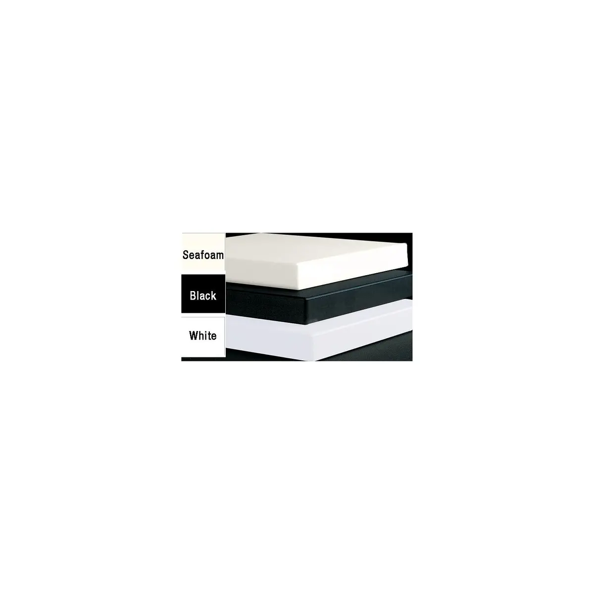 King 1227Ww12 Starboard 12" X 27" X 1/2" White/White 1