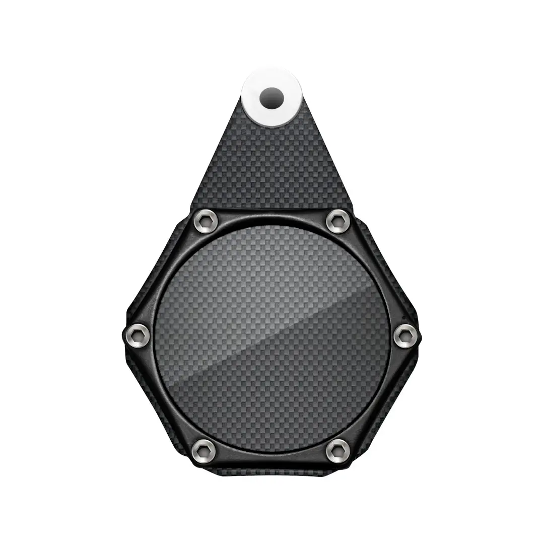 Aluminium License Disc Holder Carbon Look 1