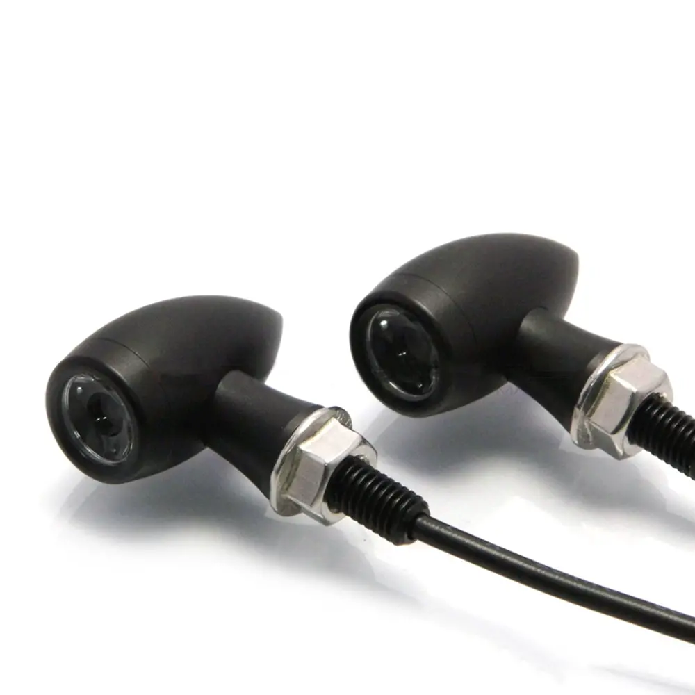 Max-Inc Max Chubby Matte Black Machined Aluminium Micro Led Indicators / Turn Signals 1