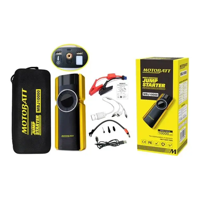 Motobatt Mbj10000 - Jump Starter- Tyre Pump - Power Bank - Led Torch 1
