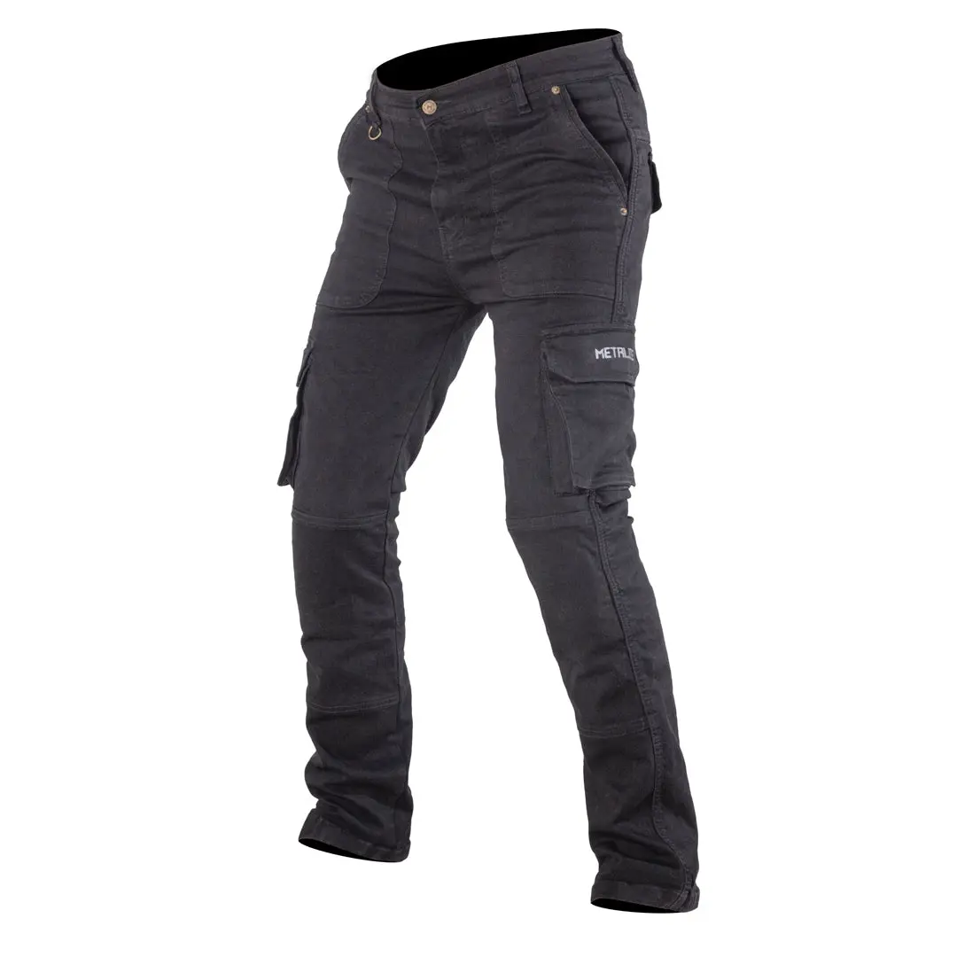 Metalize Black Cargo Pants 1