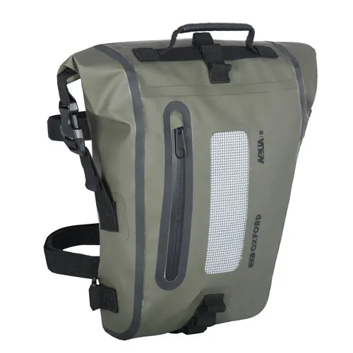 Oxford Aqua T8 Tail Bag – Khaki/Black 1