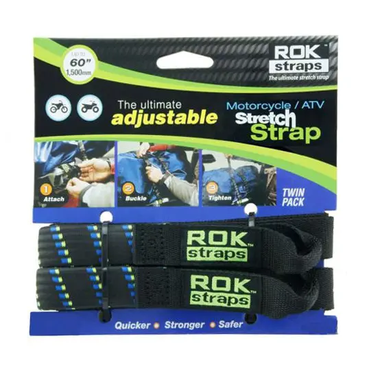 Rok Straps Adjustable Straps Motorcycle 2 Pack 1