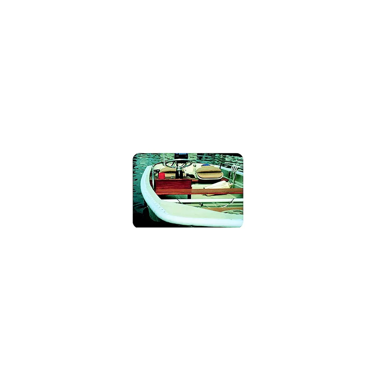 Taylor Made Products Gg1.253Q.50 Taylor Gunnel Guard 3/4-Round 1-1/4" Diameter X, 50' L White 1