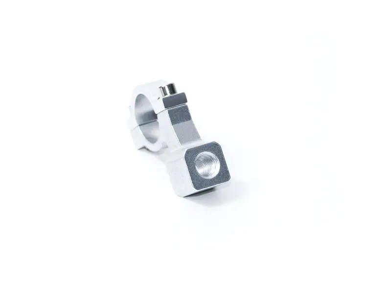 Cnc Machined Split Perch Mirror / Accessory Mount - Silver 1