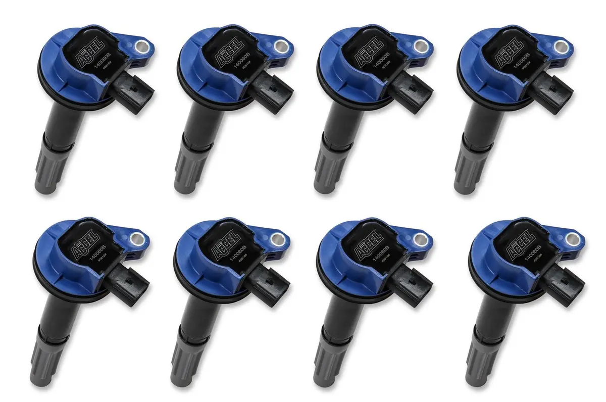 Accel 140060B-8 Super Coil Ignition Set – High-Energy 8-Cylinder Performance Coils 1