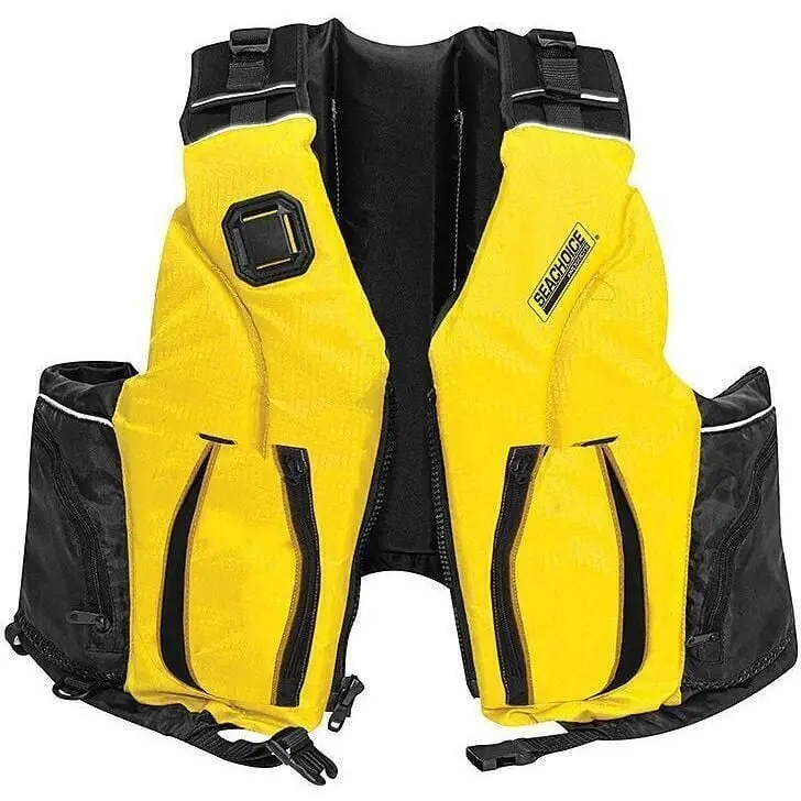 Seachoice 9007S/M-Yel/Blk-85973 Adult Dual Size Canoe/Kayak Pfd, Yellow/Black, S/M 2