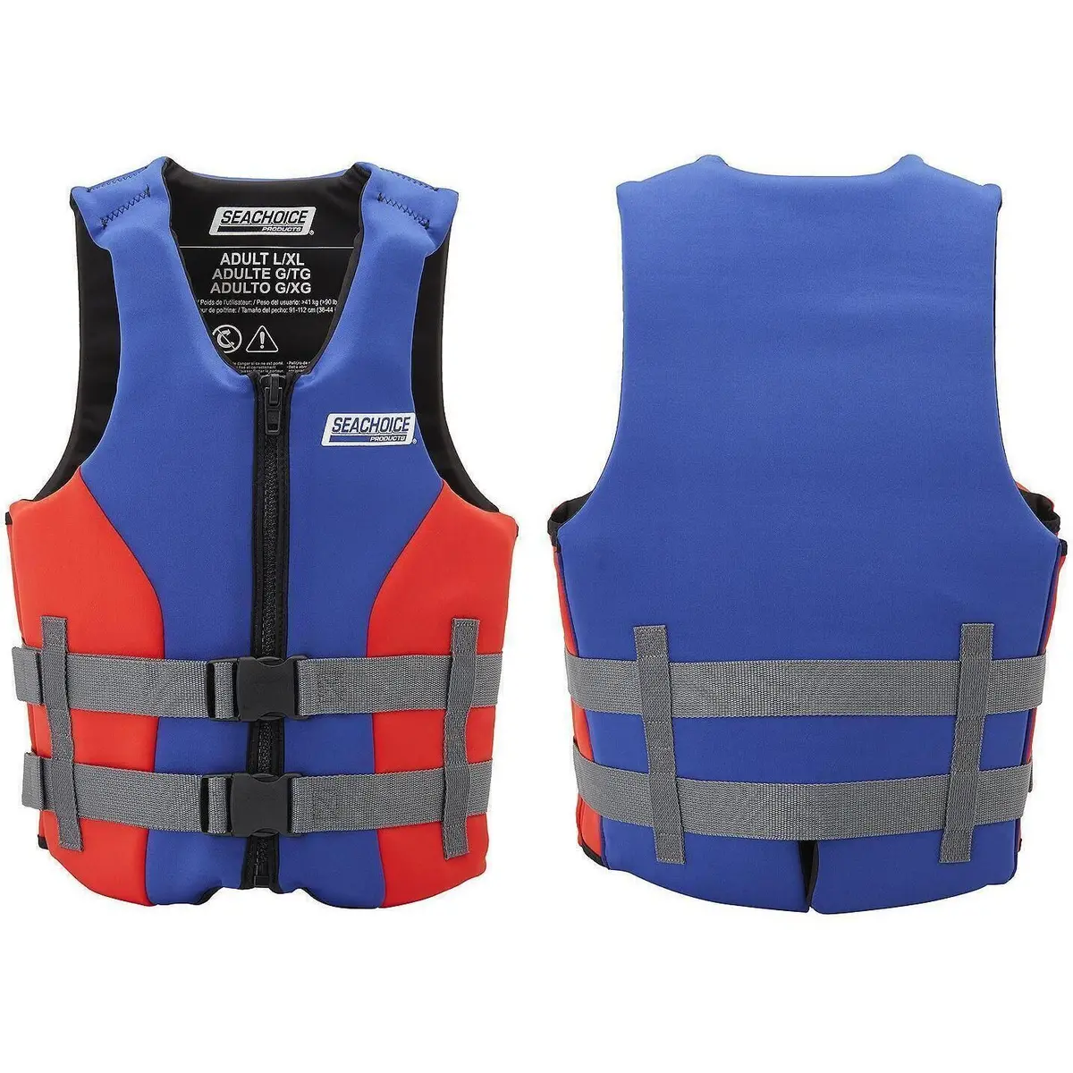 Seachoice 99500 Adult Dual Sized Evoprene Vest Blue, S/M 2