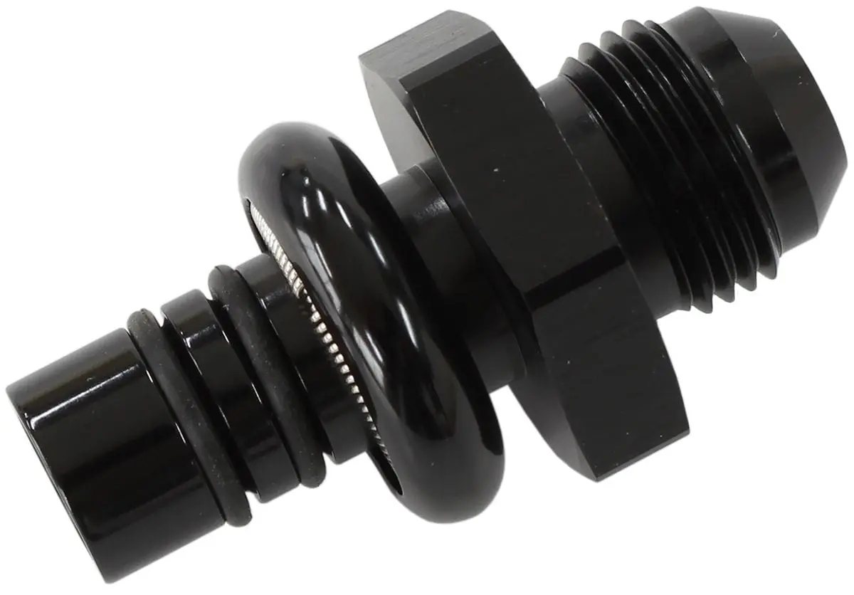 Ford Efi Fuel Pressure Regulator Adapter – -8An Fitting With .550" Shank (Af64-5508Blk) 1