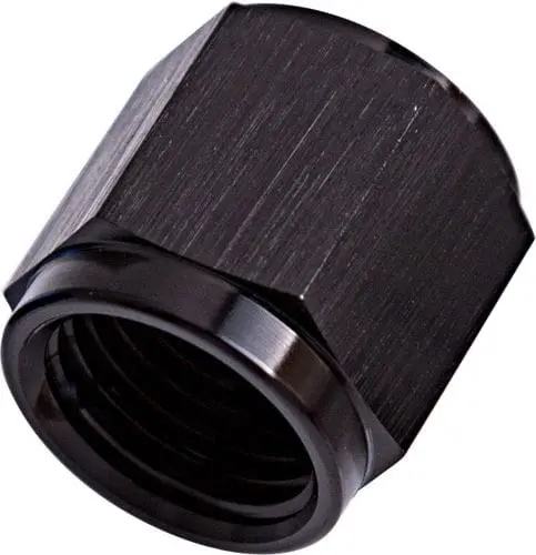 -8An To 1/2" Aluminum Tube Adapter Nut – Matte Black Finish (Af818-08Blk) 1