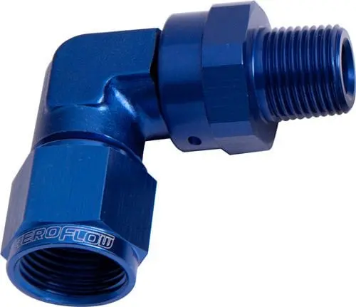 1/8" Npt Male To -4 An Female 90-Degree Adapter Fitting 1