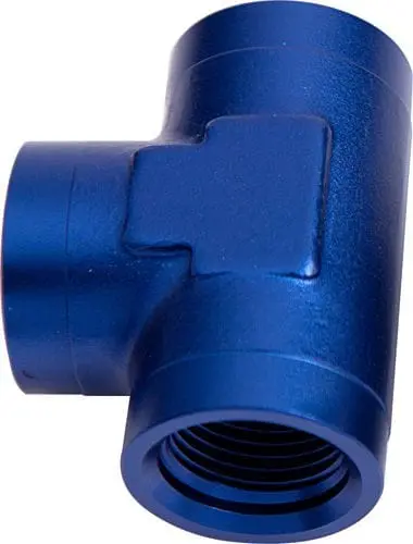 Orb -4An Female Tee Fitting – Af938-04 Aluminum Fluid Distribution Adapter 1