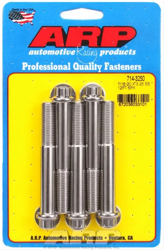 Arp Stainless Steel Fasteners – High-Strength Metric Bolt Kit (714-3250) 1