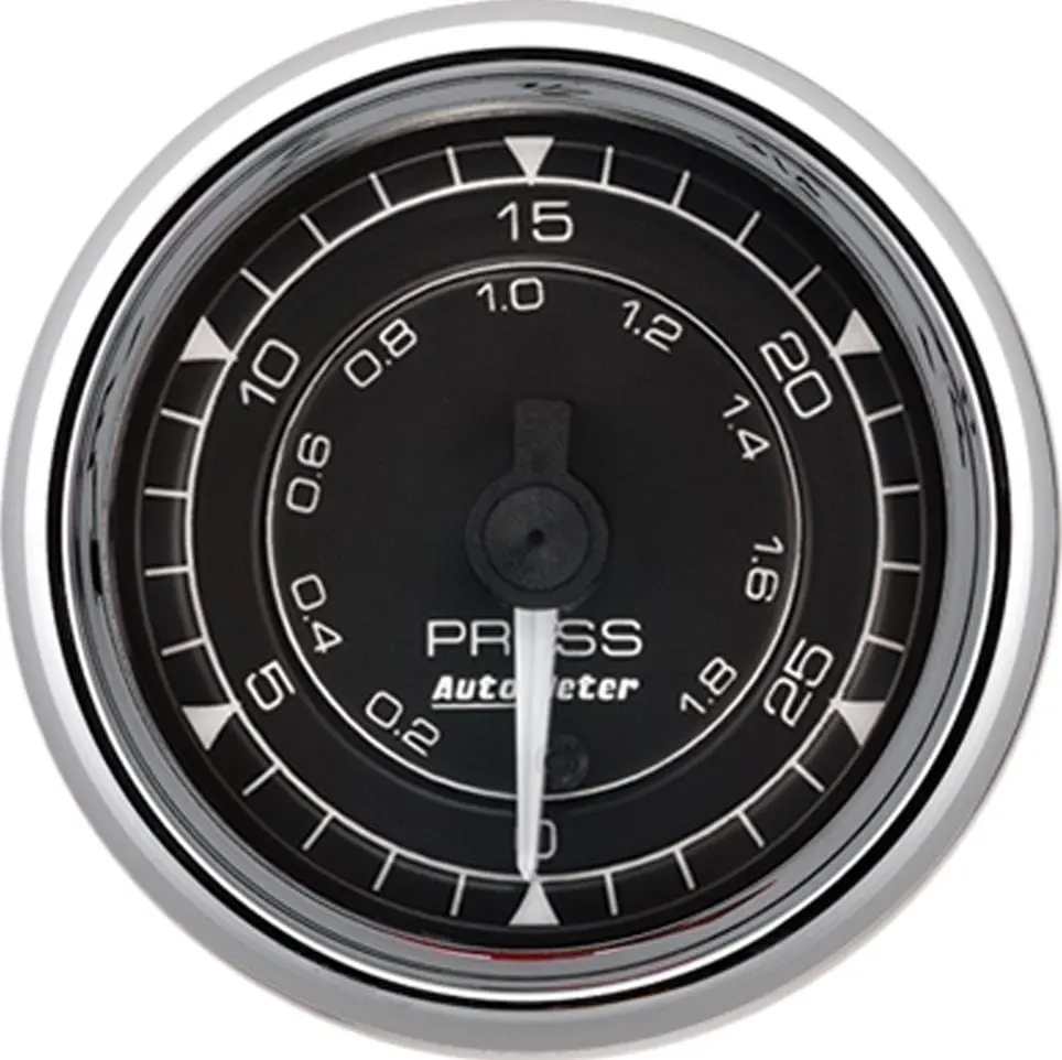 Autometer Chrono Chrome Analog Gauge – Vintage-Style Speedometer And Tach Combo 1