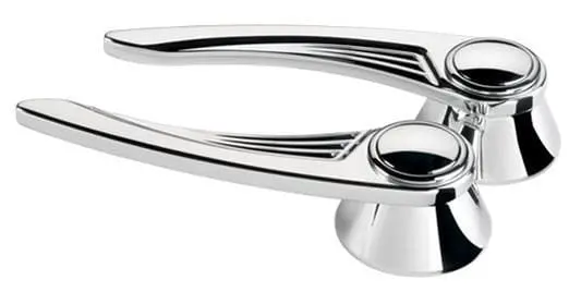 Ball-Milled Polished Interior Door Handle – Billet Aluminum (Bs45325) 1