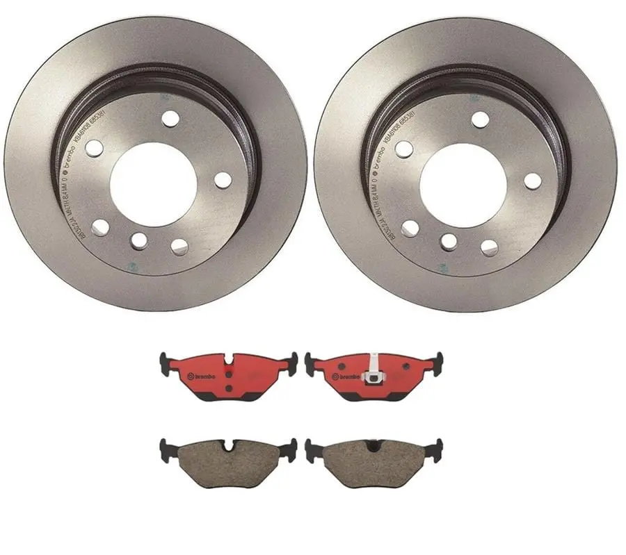 Brembo Kt00336 Brake Pad & Rotor Kit – Complete Front Or Rear Replacement Set 1