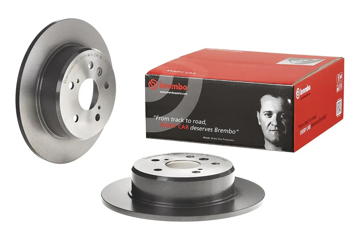 Brembo Uv-Coated Premium Brake Rotors – Corrosion-Resistant Finish (08.A150.11) 1