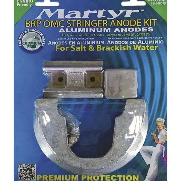 Martyr Cmstrgerkita Brp Omc Stringer Mount Anode Kit, Aluminum 2