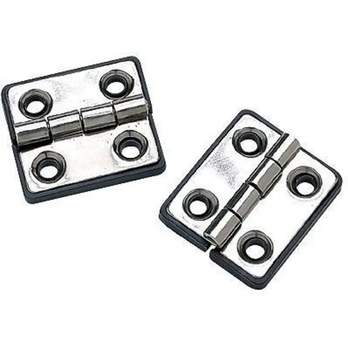 Seachoice 33951 (2) 1-5/16" X 1-1/2" Polished Ss Butt Hinges W/ Black Nylon Base, Plate 2