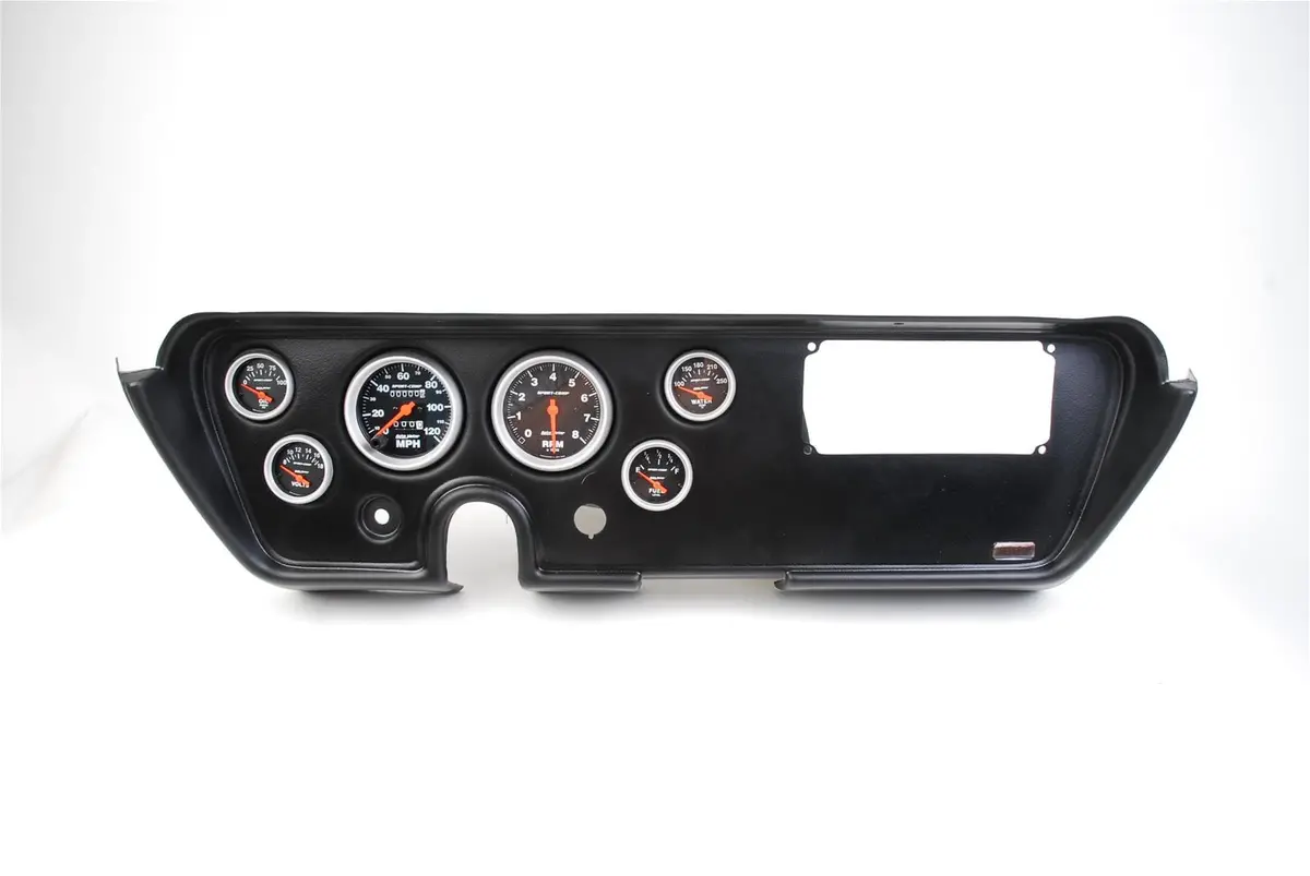 Classic Thunder Road Custom Dash Panel With Autometer Gauges 1