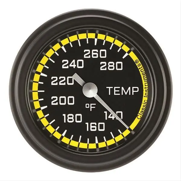 Classic Instruments Ax126Yblf-06 Auto Cross Yellow Series Gauges With Black Face 1